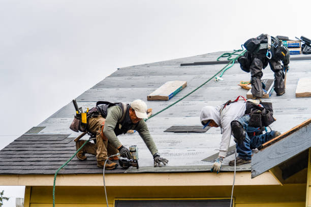Professional Flat Roof Repair technician working in Free Soil, MI